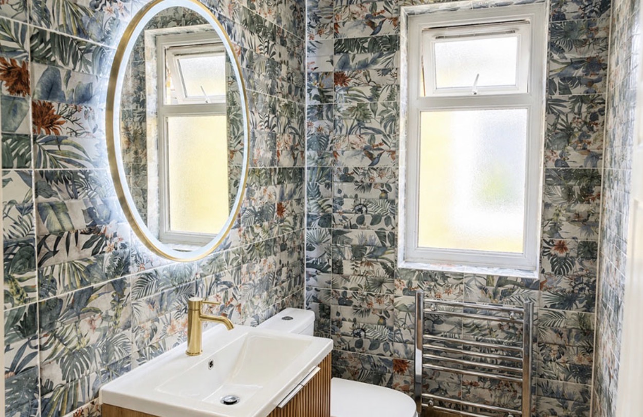 Blue bathroom